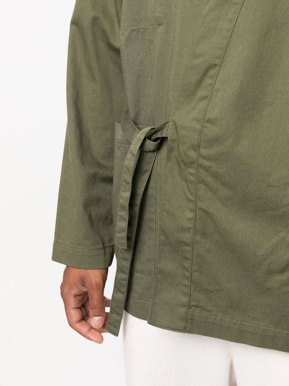 side-tie fastening jacket - 5