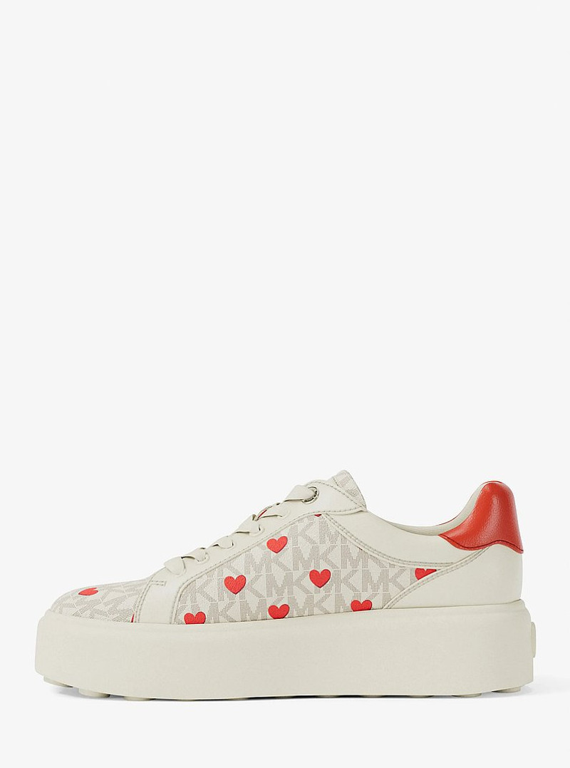 Romey Printed Signature Logo Platform Sneaker 3