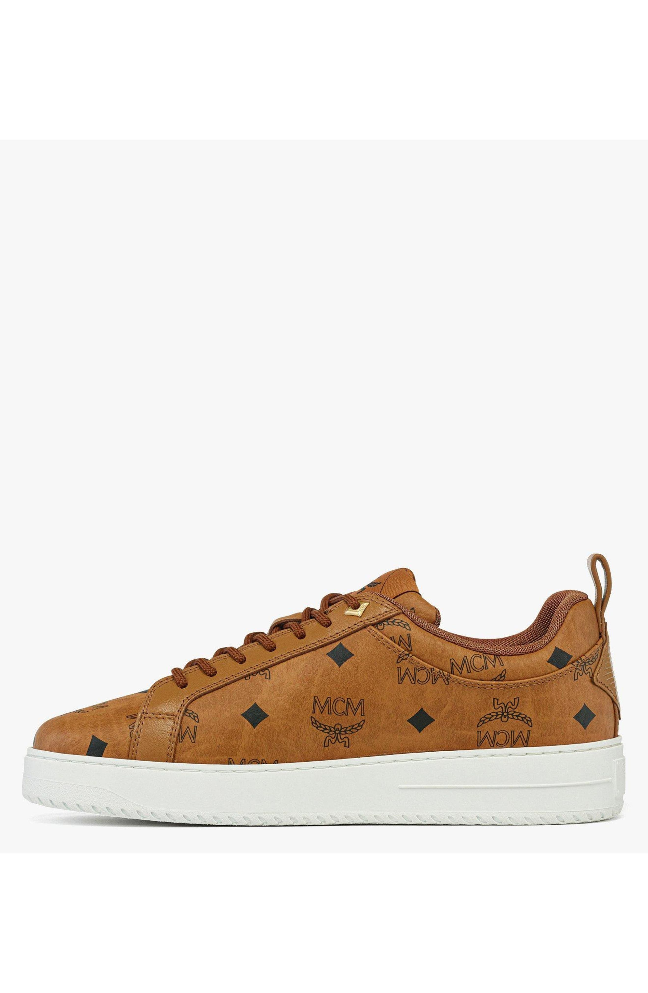 MCM Neo Terrain Lo Sneakers in Visetos in Cognac at Nordstrom - 2