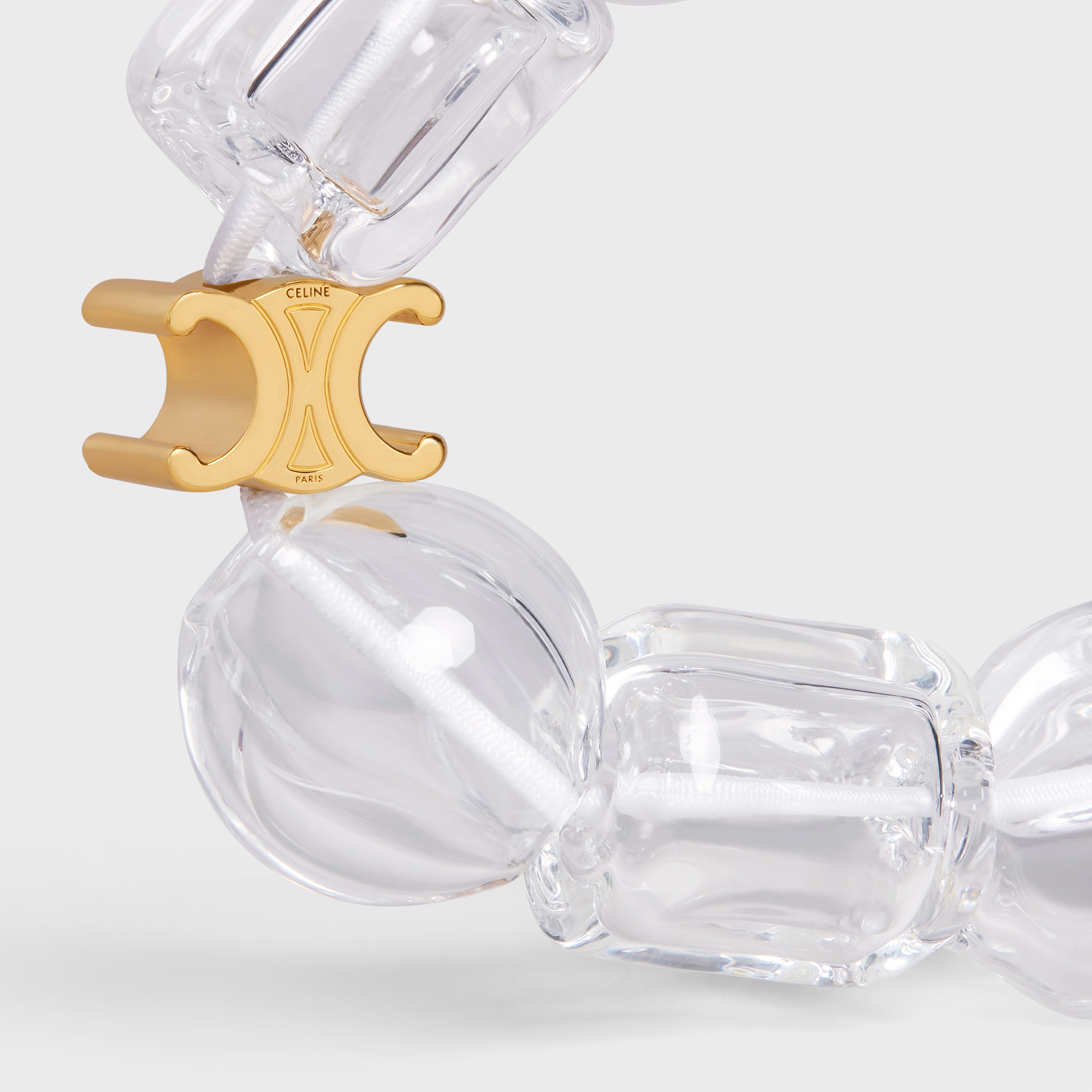 Verre Souffle Celine Bracelet in Brass with Gold Finish and Glass - 2