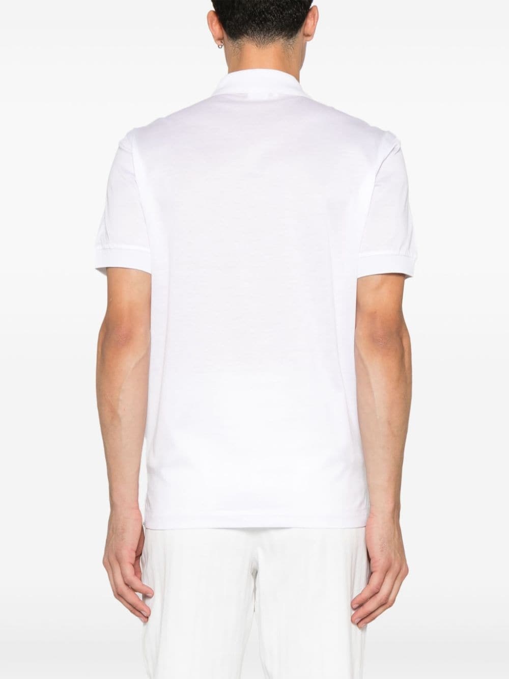 logo-embroidered polo shirt - 3