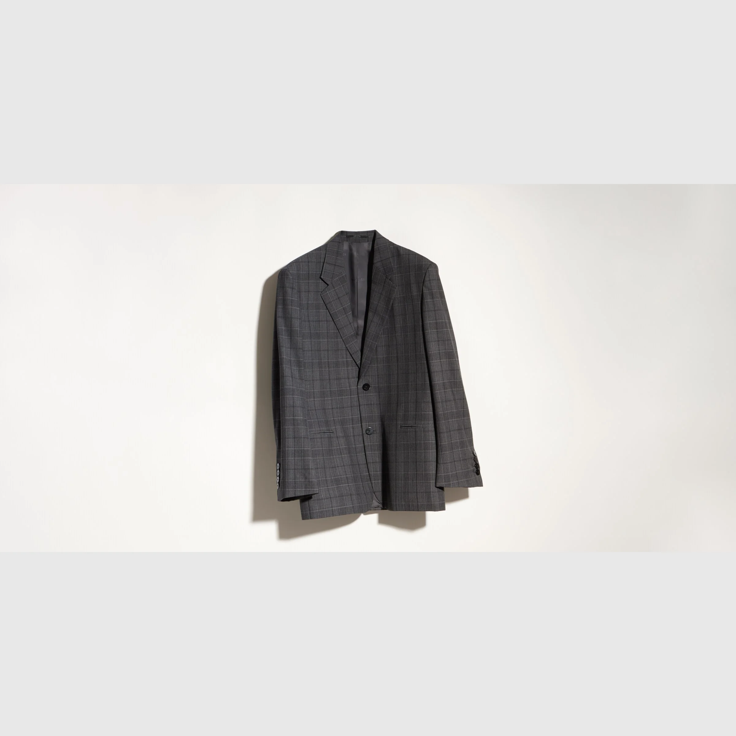 Checked fine wool jacket - 1