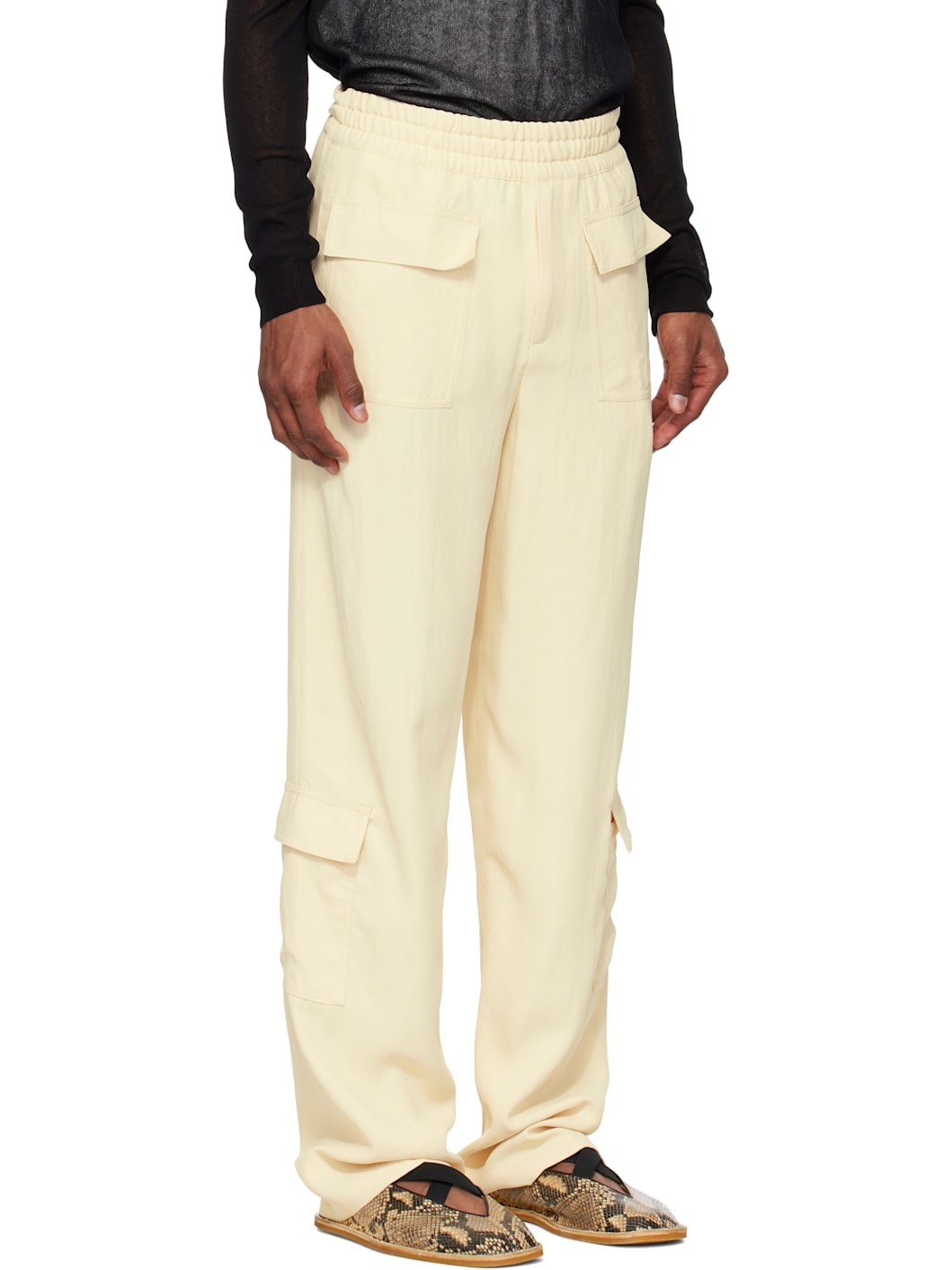 Off-White Twill Cargo Pants - 2