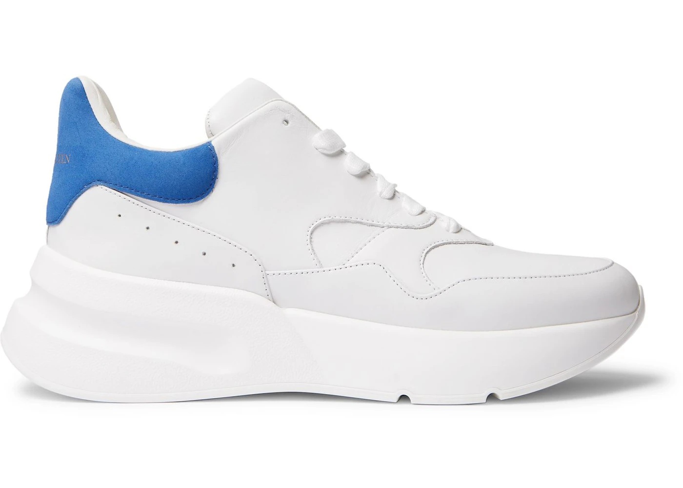 Alexander McQueen Oversized Runner White Blue - 1