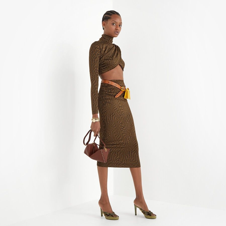 Brown organzine top - 4