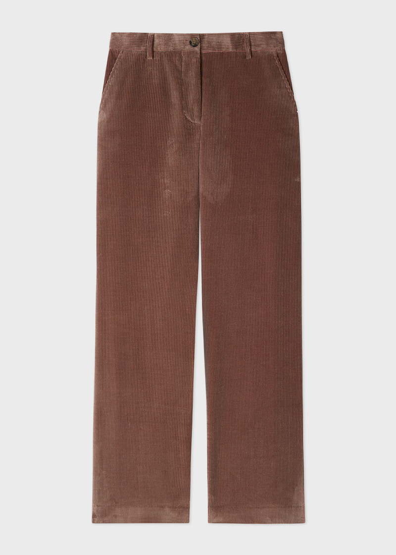 Women's Brown Cord Double-Breasted Suit 5