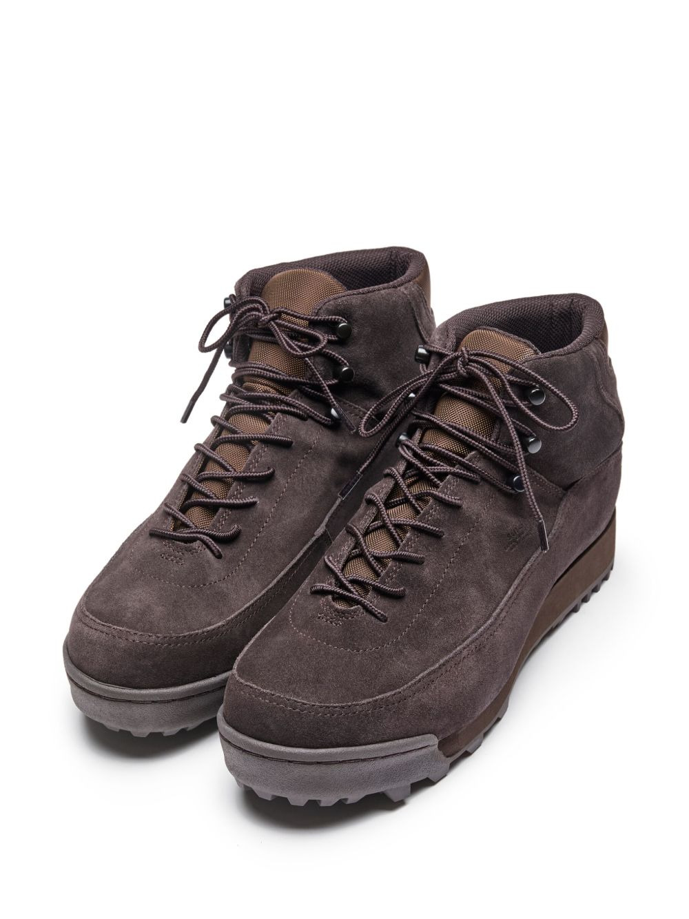 lace-up suede boots - 2