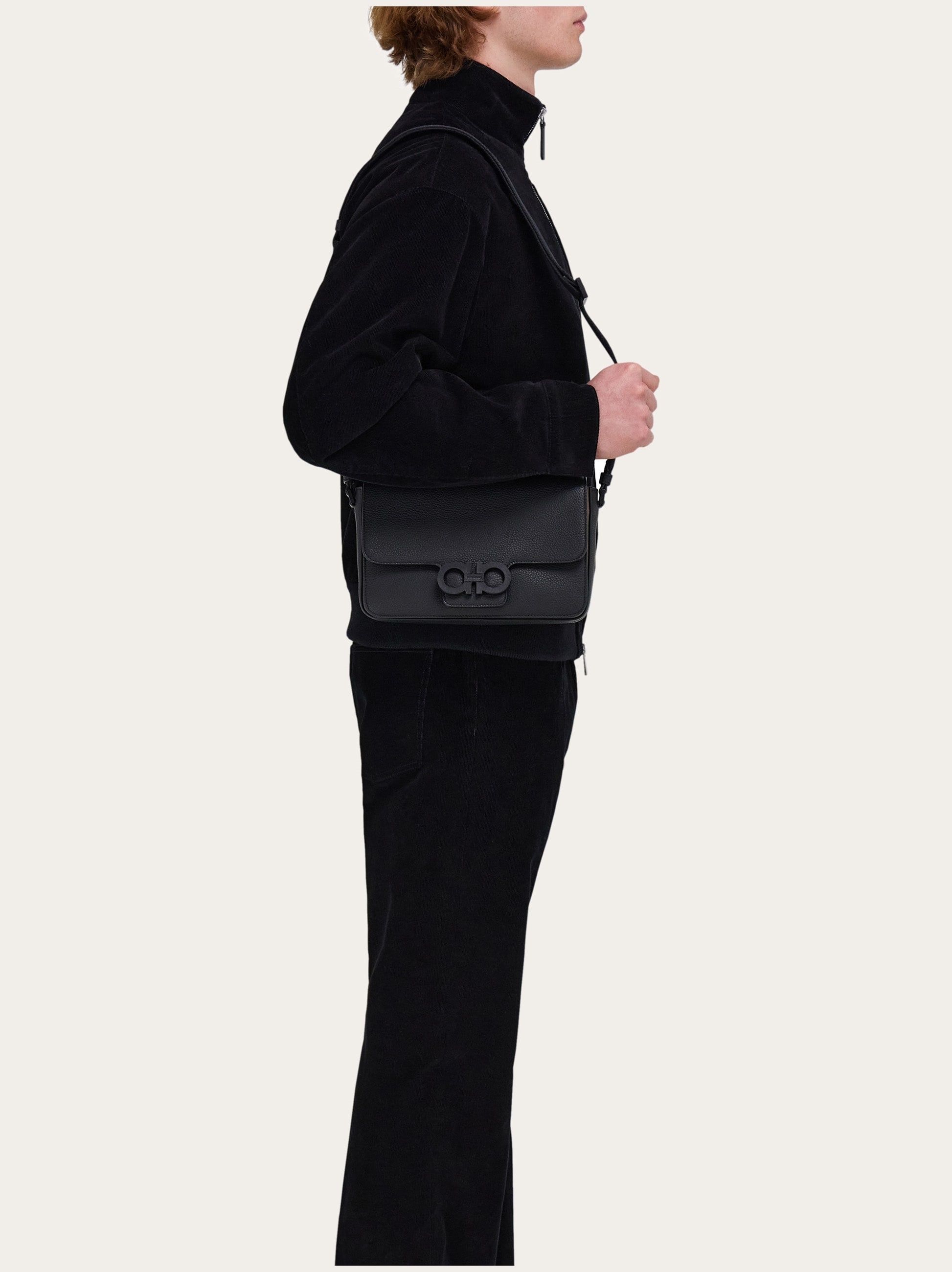 Double Gancini messenger bag - 2