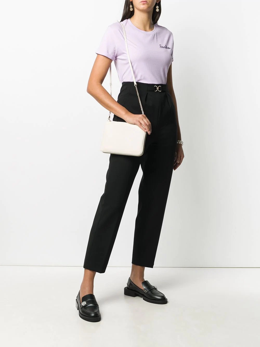 high waisted tailored trousers  - 2