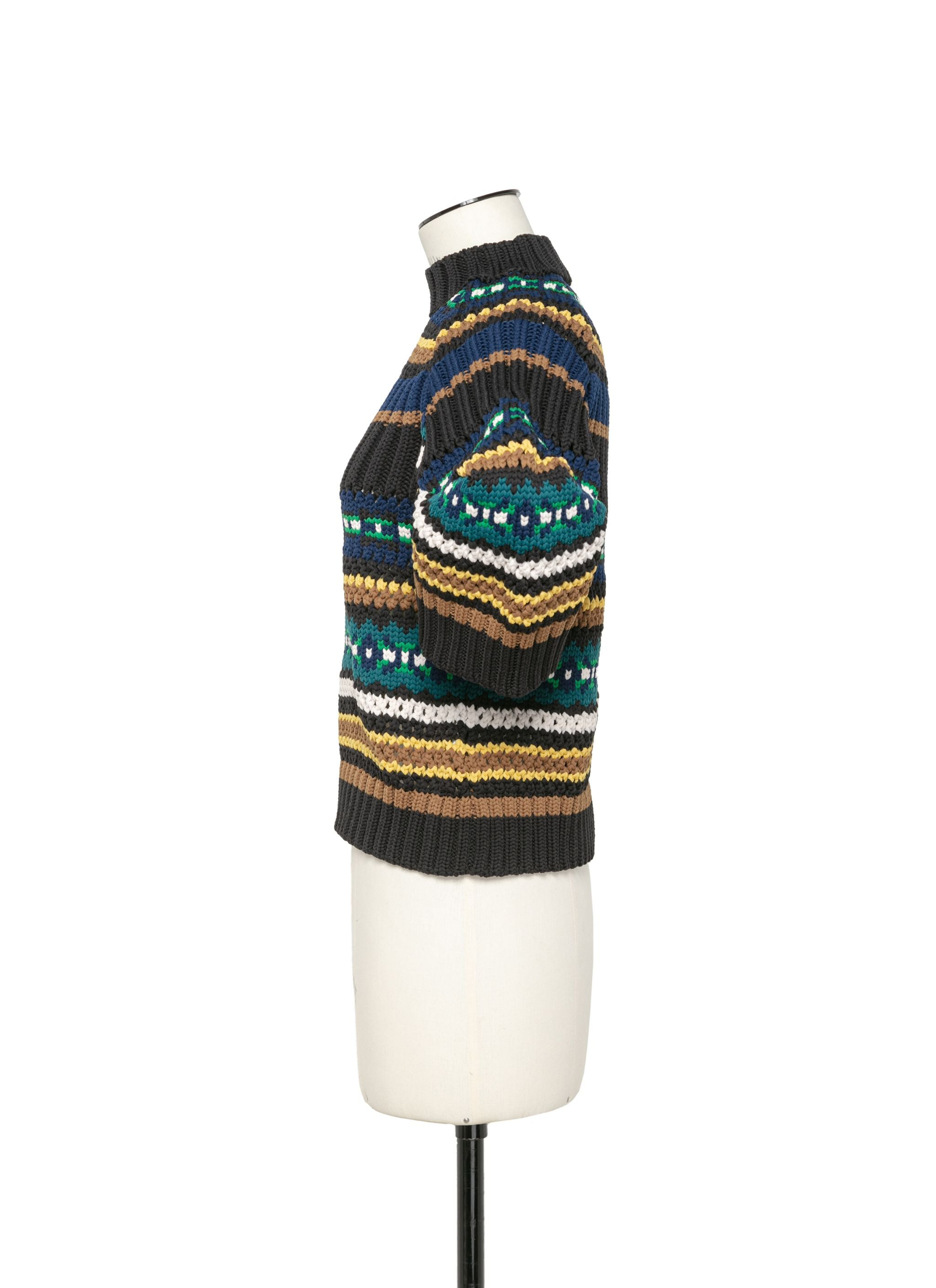 Mesh Knit Pullover - 3