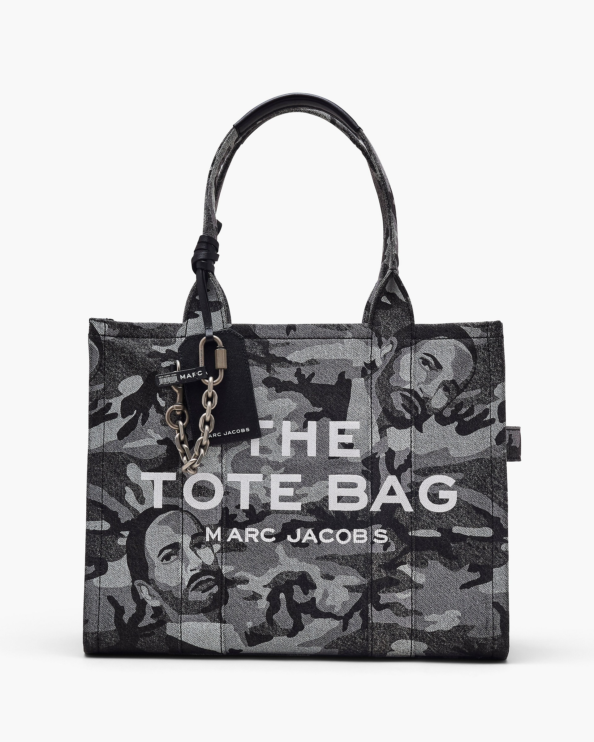 THE MARC CAMO DENIM LARGE TOTE BAG - 1