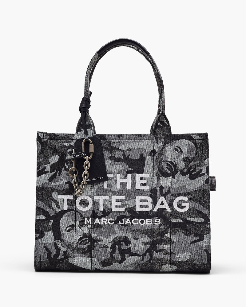 THE MARC CAMO DENIM LARGE TOTE BAG 1