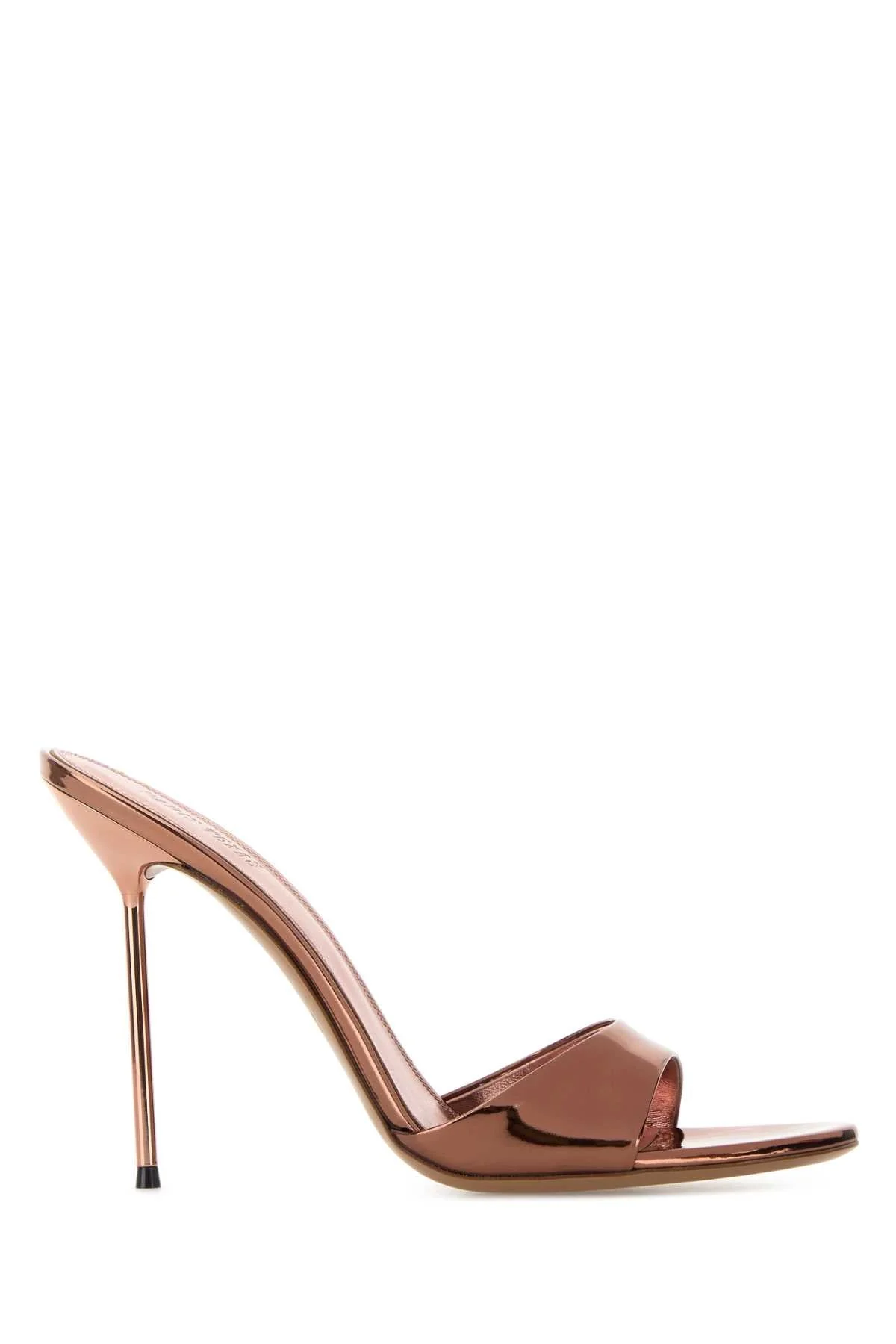 Paris Texas Women Bronze Leather Lidia Mules - 1