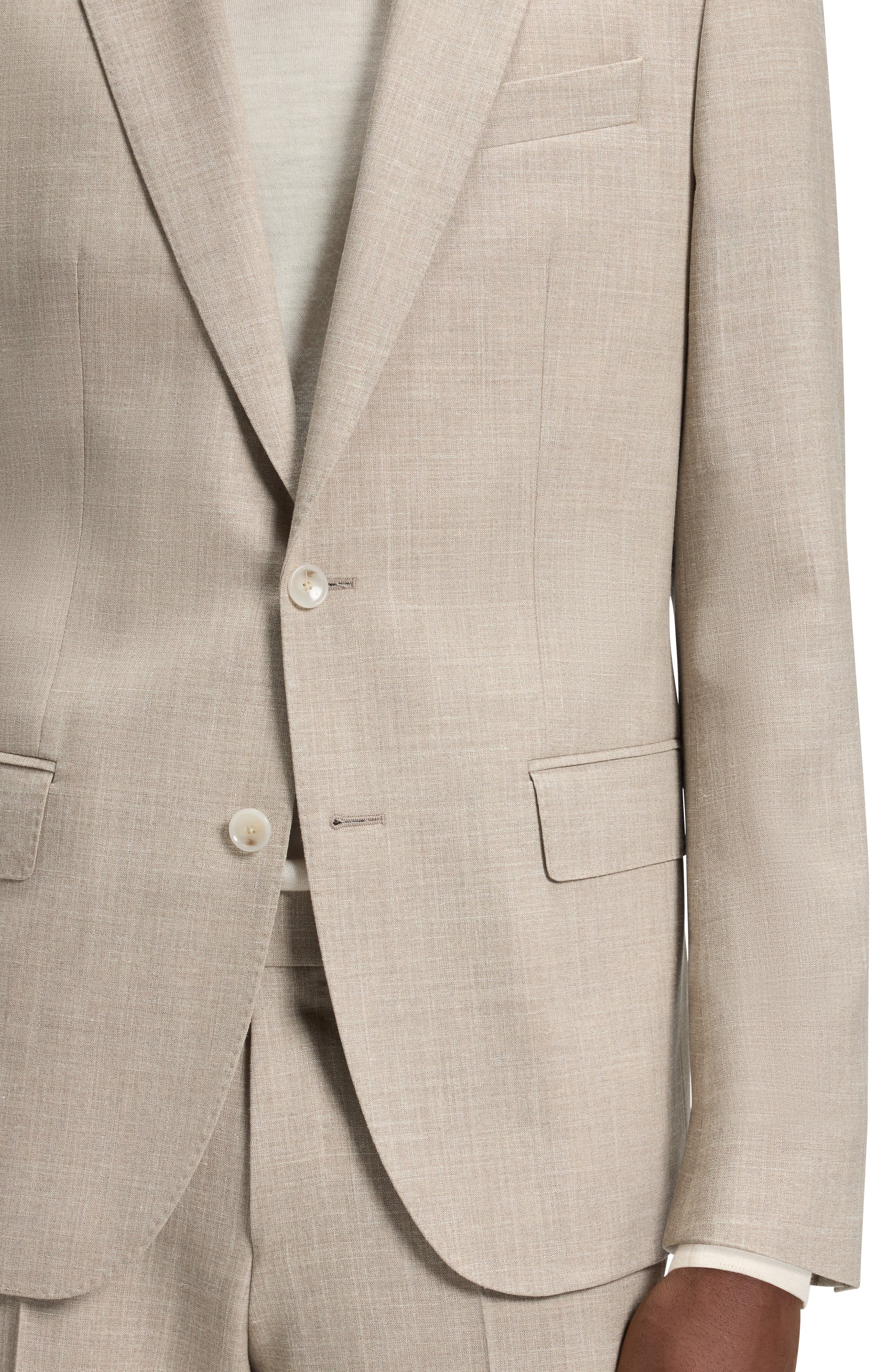 BOSS Tan Mélange Suit in Beige at Nordstrom - 3