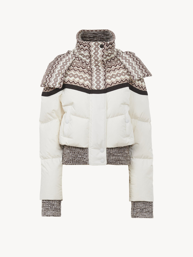 Chloé PRINTED PUFFER JACKET outlook