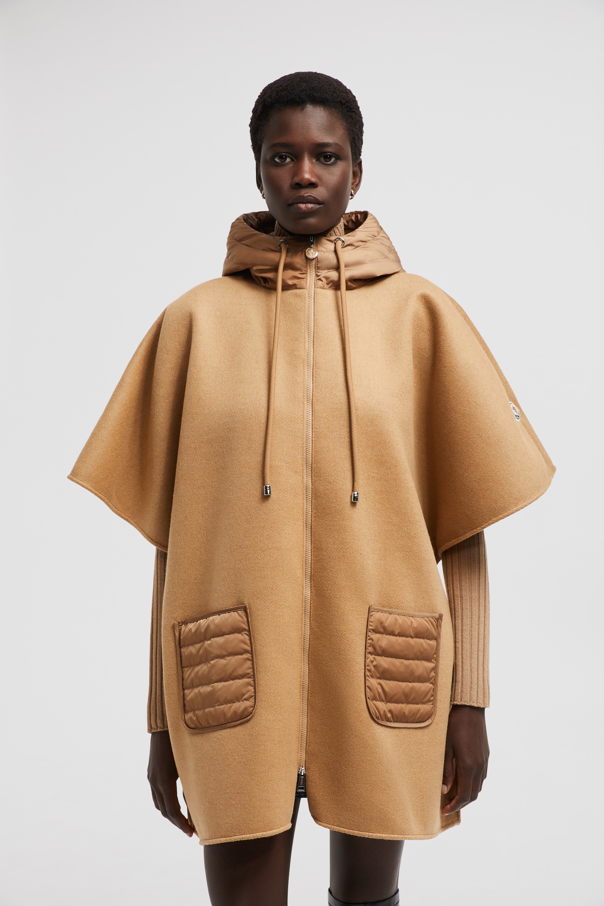 Hooded Down Cape - 3