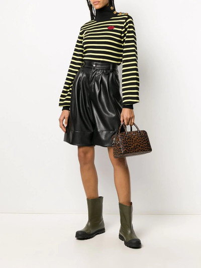 REDValentino button-embellished striped wool jumper outlook