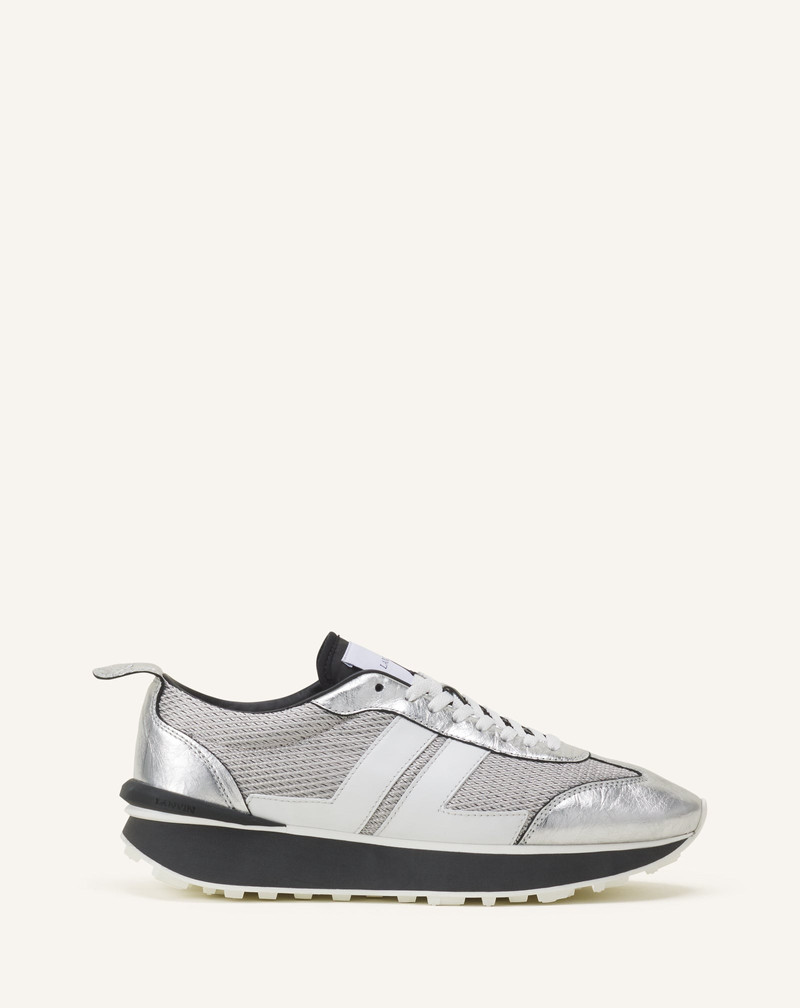 BUMPR SNEAKERS IN CRINKLED METALLIC LEATHER 1