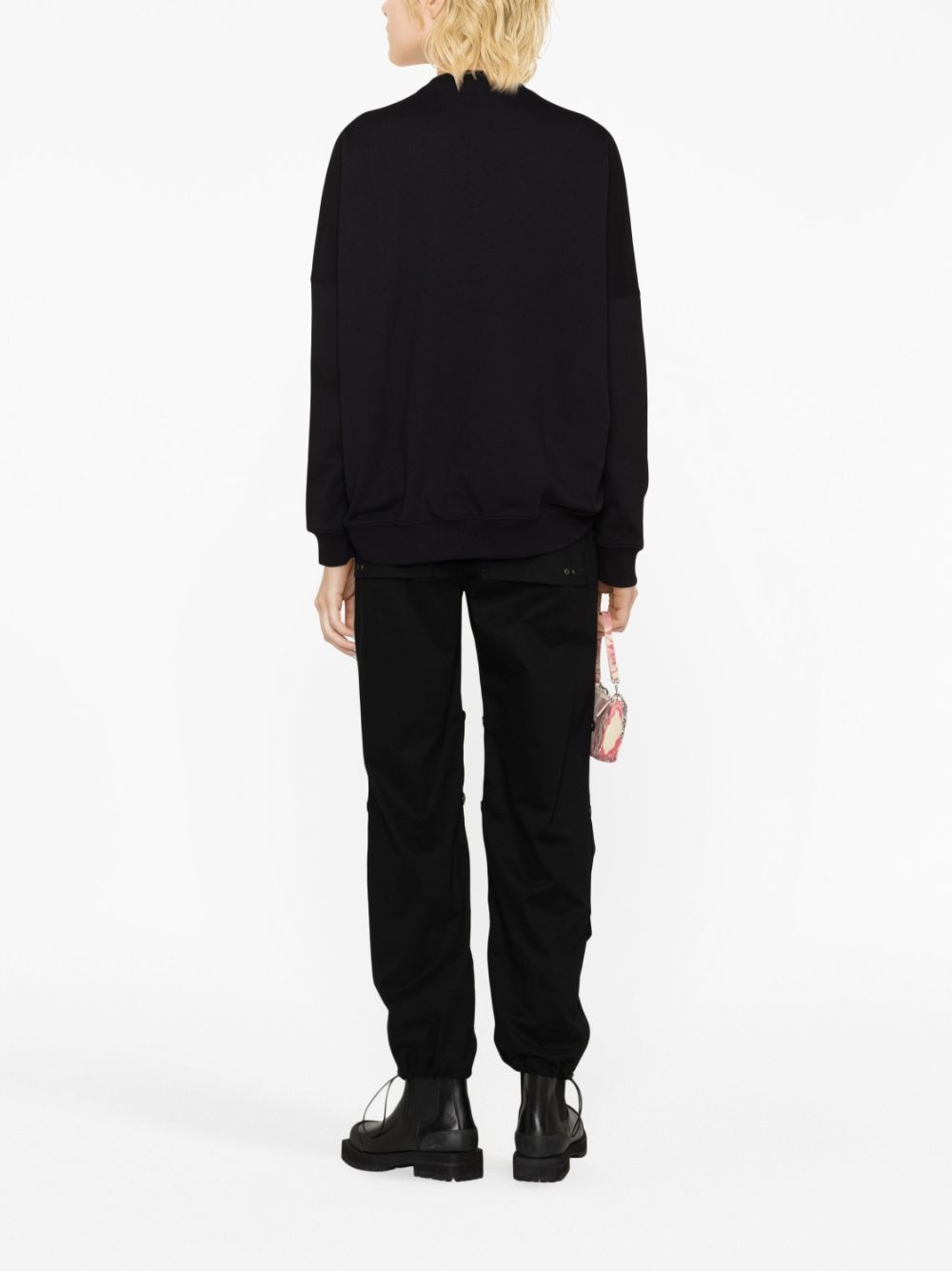 crystal-embellished logo-print sweatshirt - 3