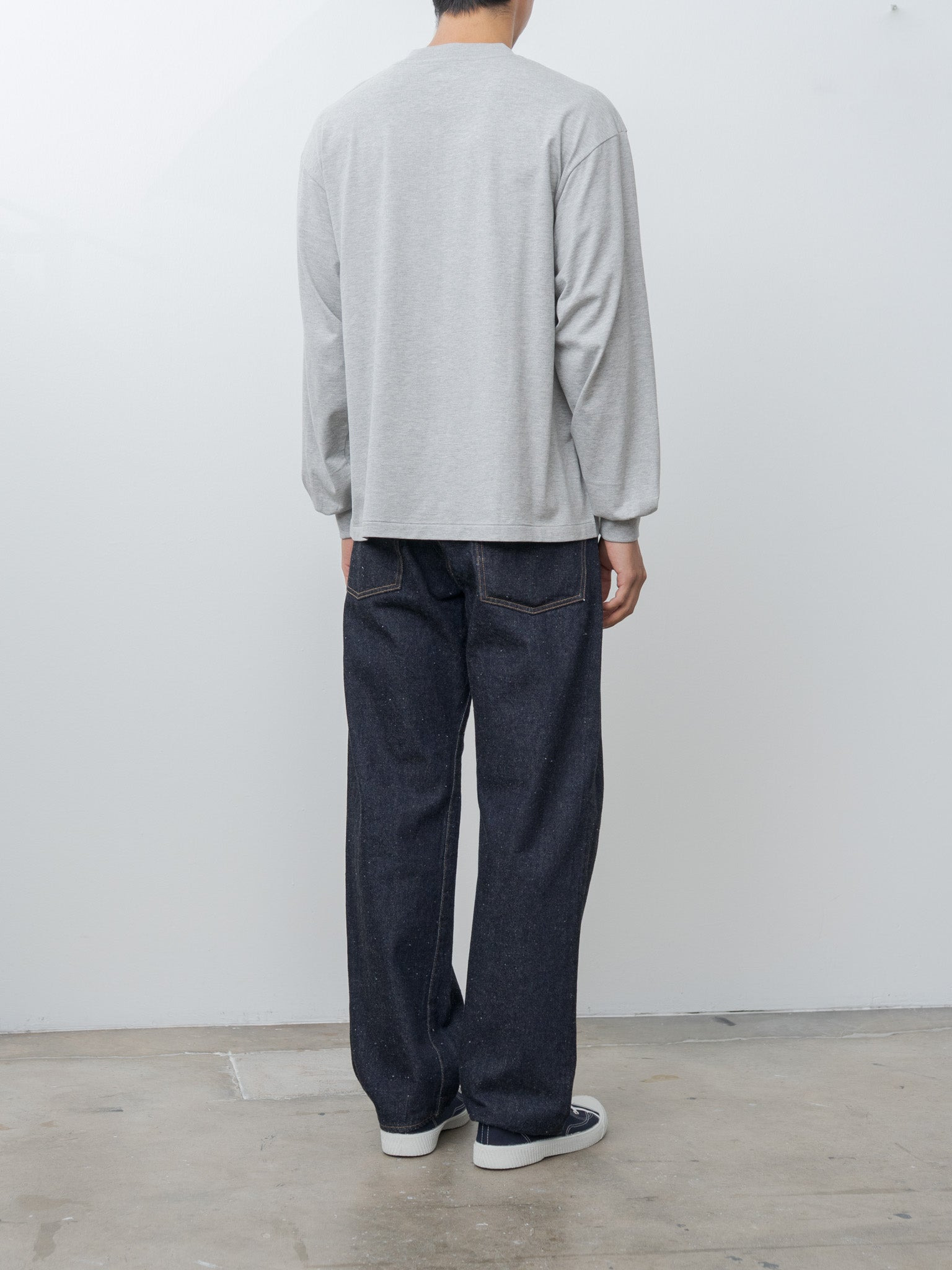 Suvin Supima Tube L/S Tee Light - Feather Gray - 4