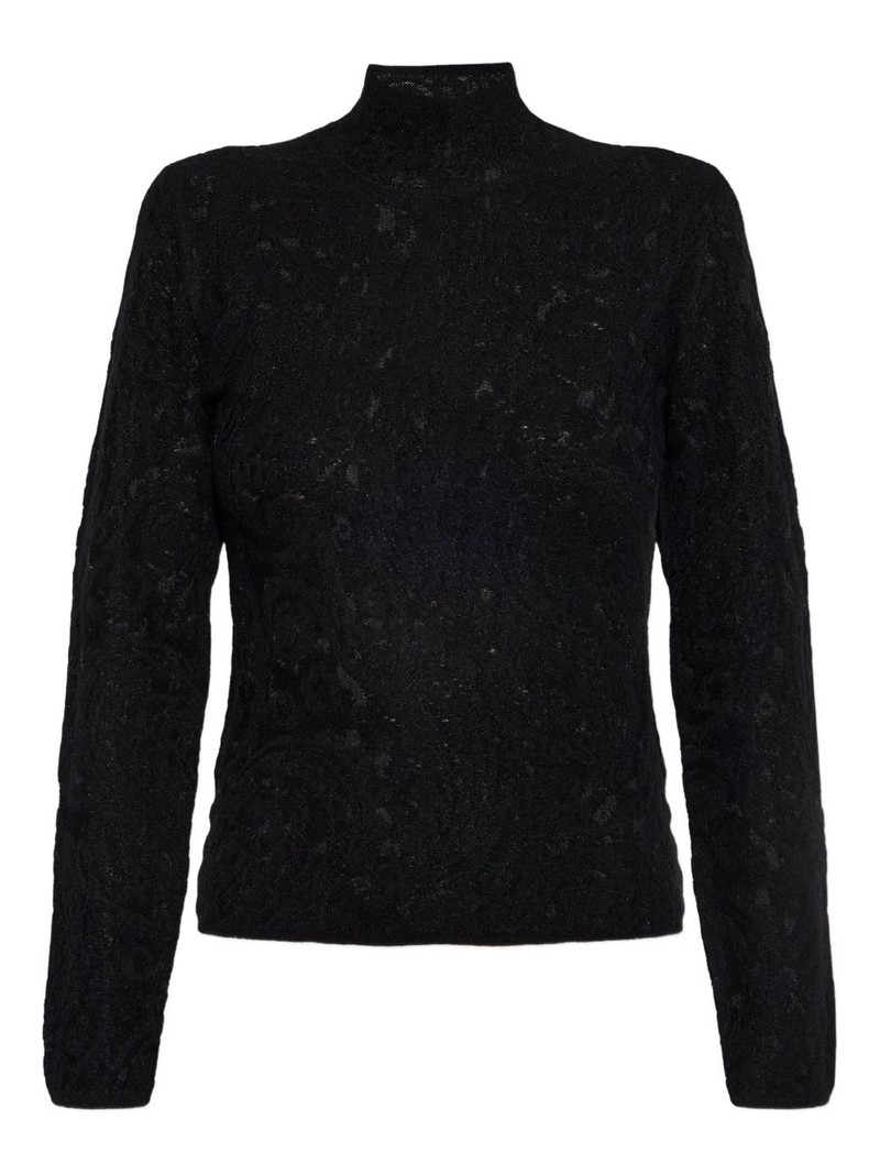 knitted turtleneck top 1