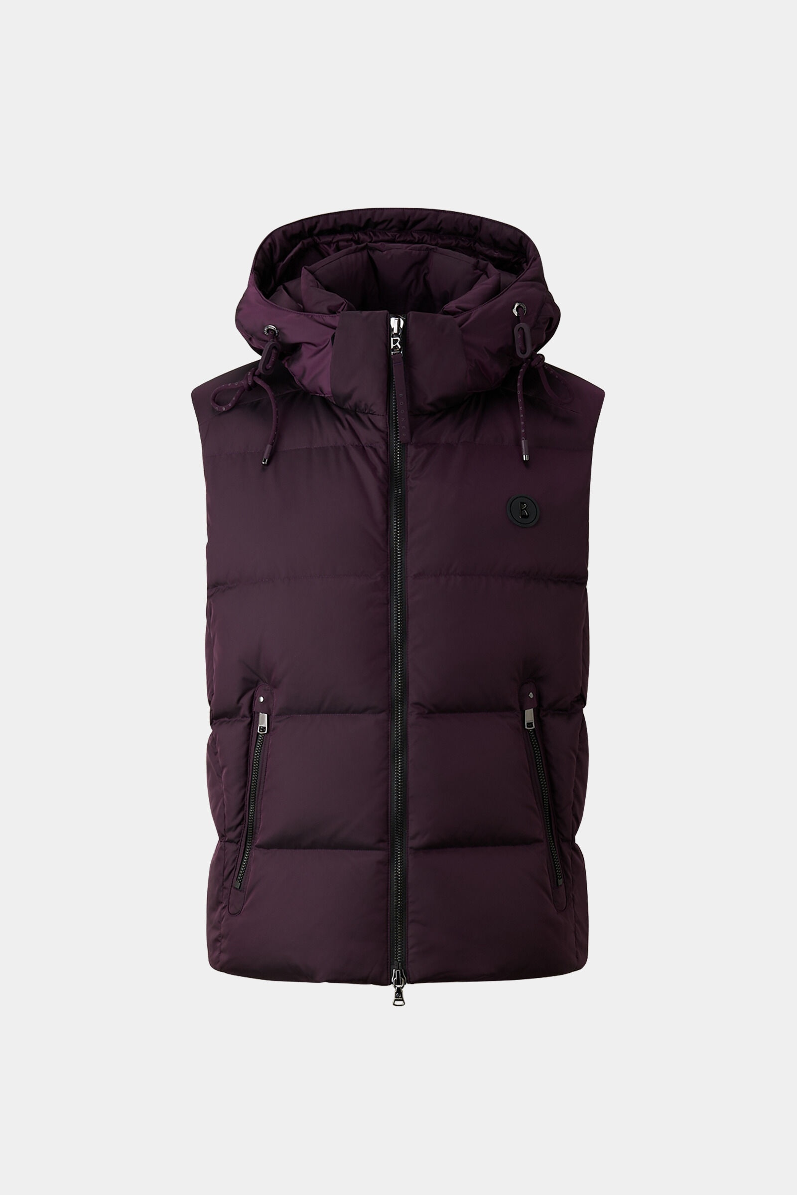 Jimmy Down vest in Plum - 1