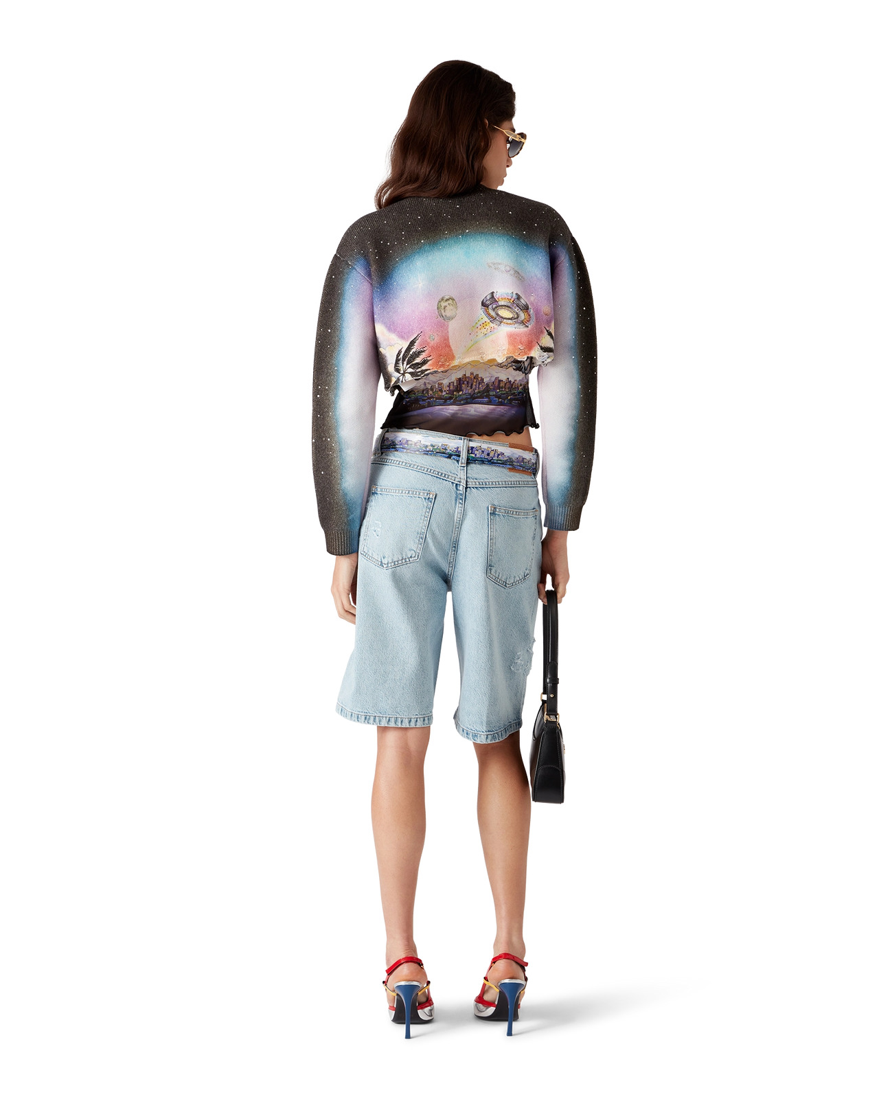 La Prémonition Cashmere Blend Cropped Jumper | Casablanca Paris - 3