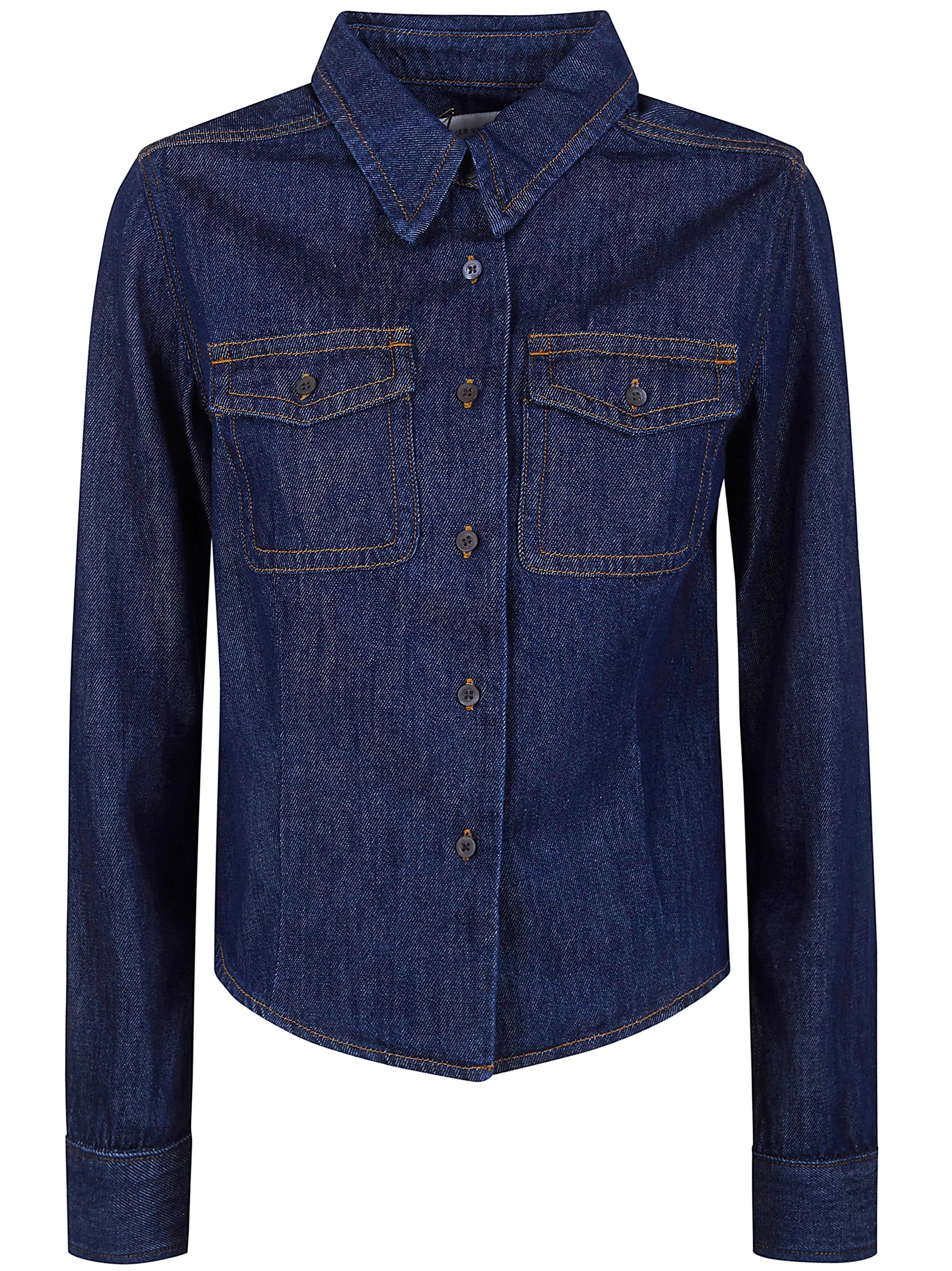 Dries Van Noten Women "Cellie" Denim Shirt - 1
