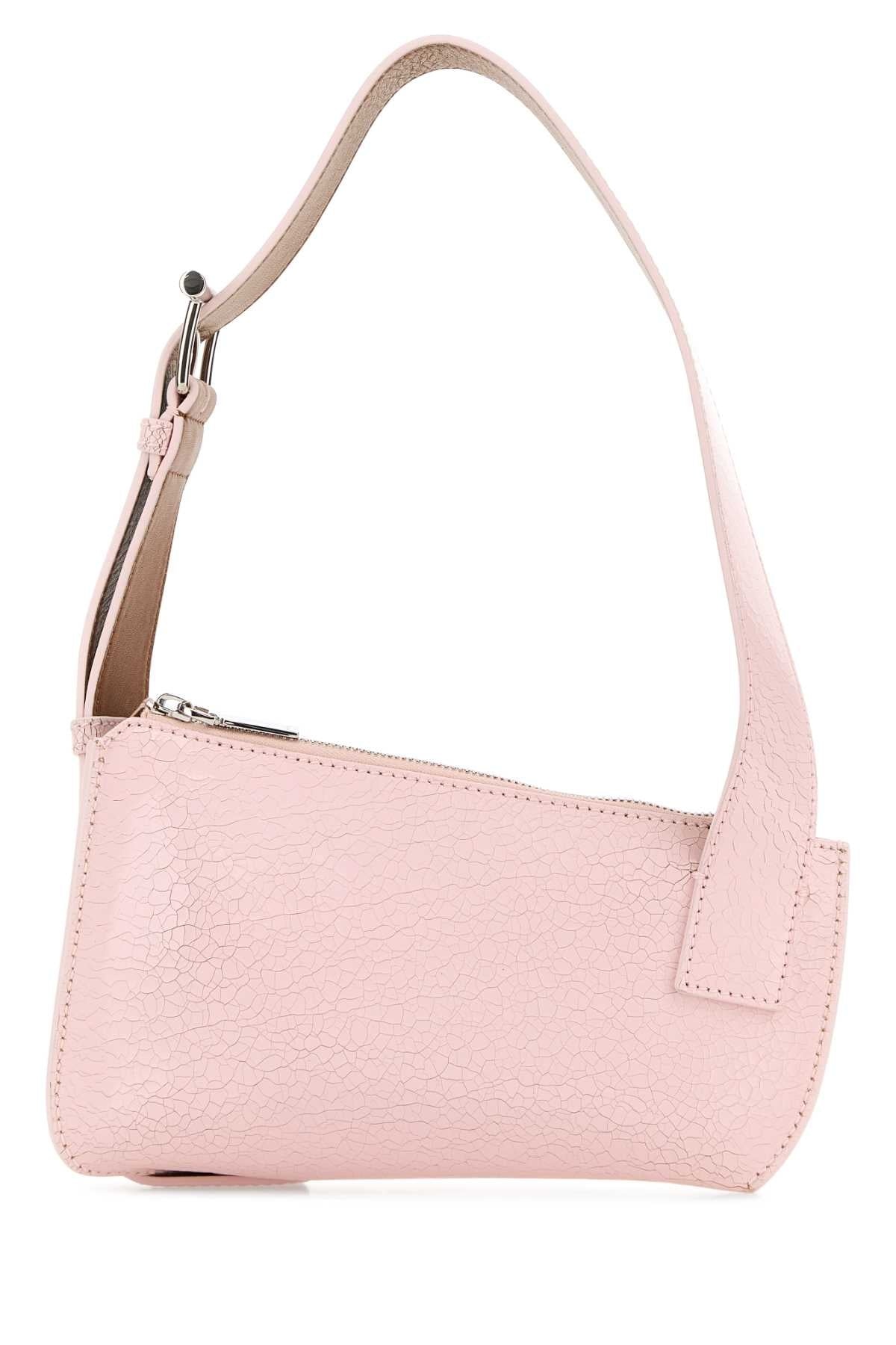 Alexander Mcqueen Women Pink Leather Sling T-Bar Crossbody Bag - 3