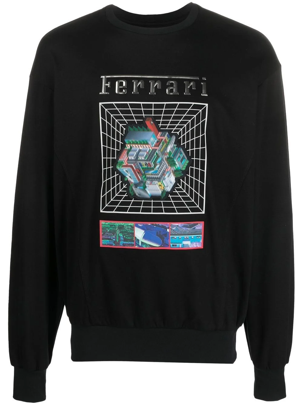 graphic-print cotton sweatshirt - 1