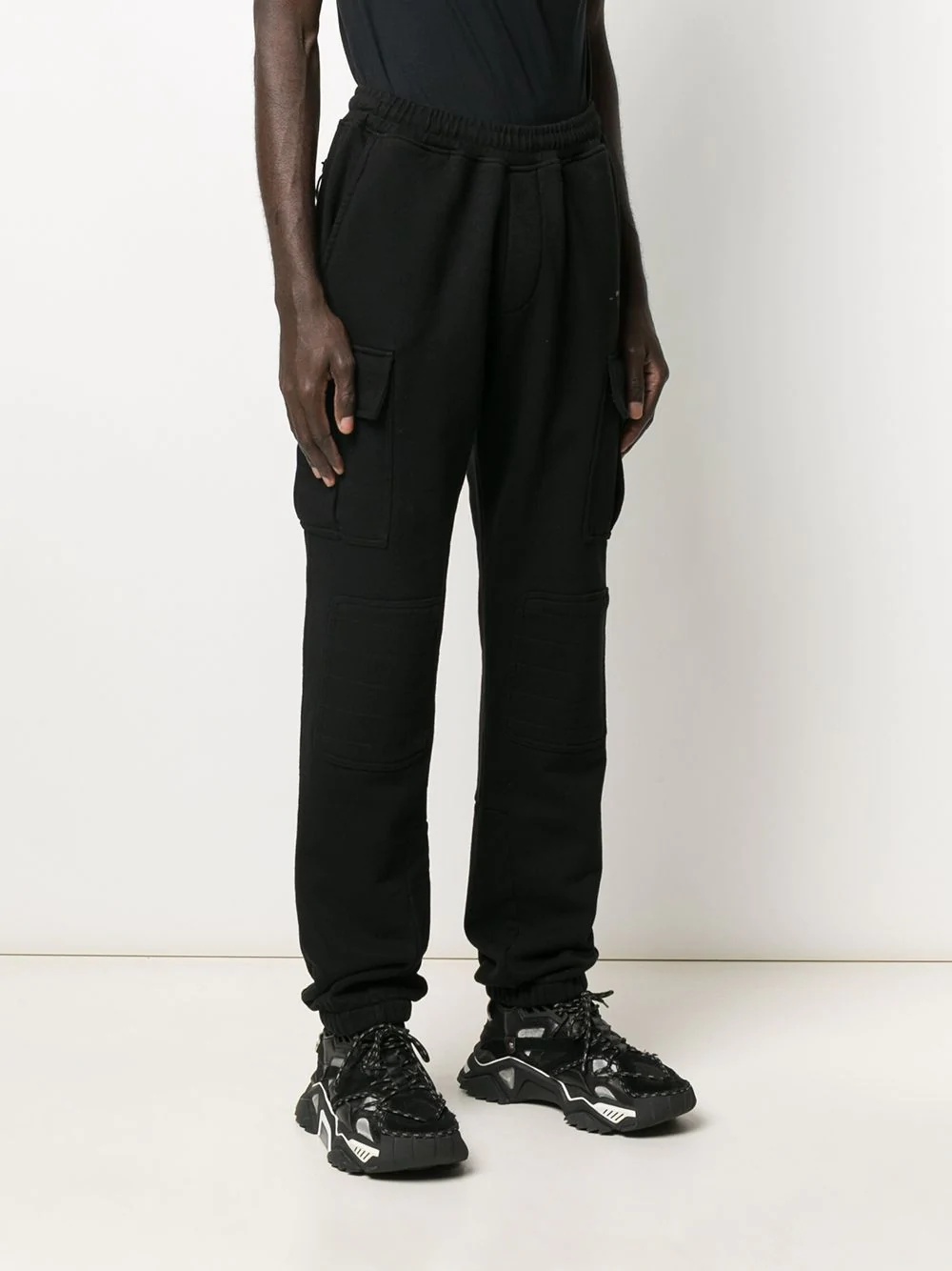 logo print cargo track pants - 5