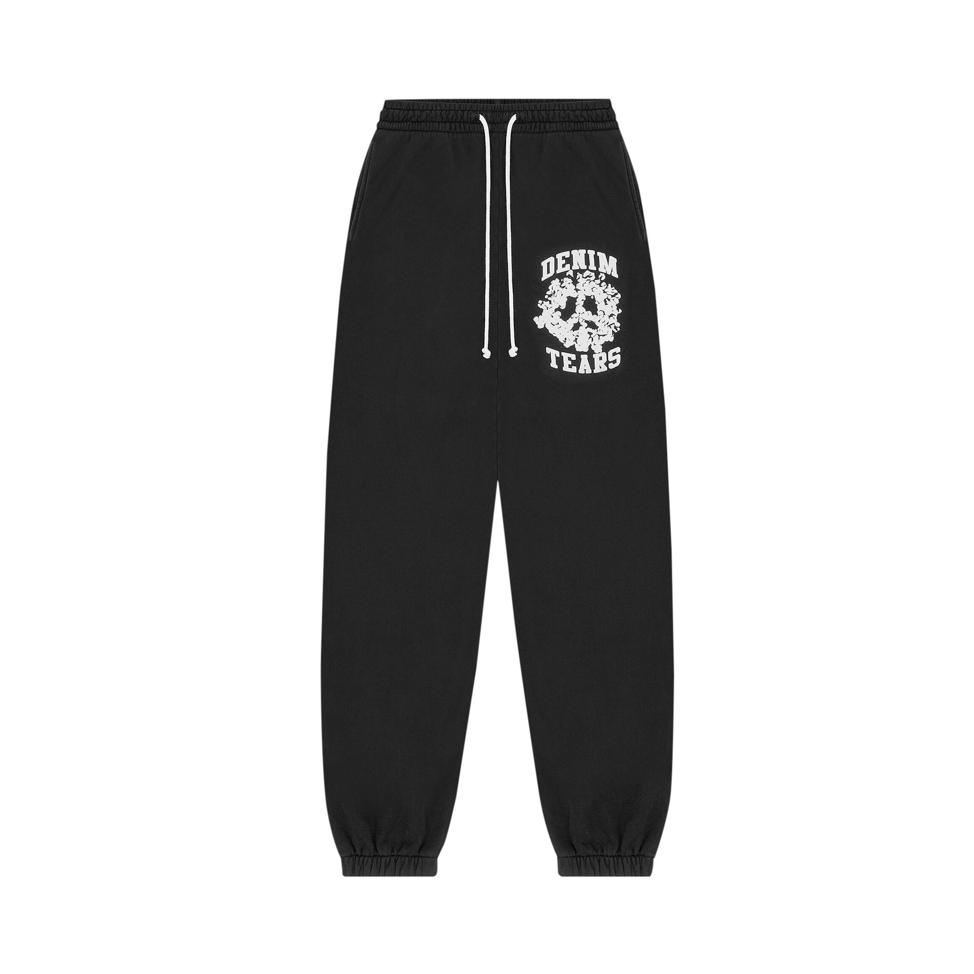 Denim Tears University Sweatpants 'Black' - 1