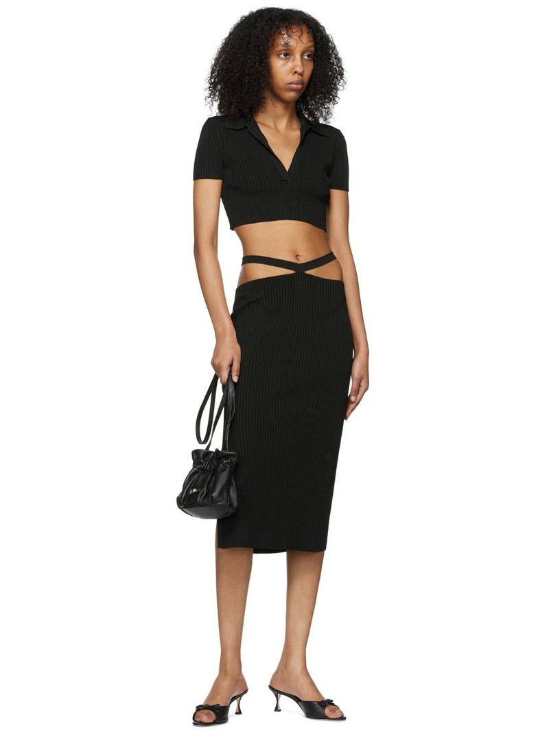 ANNA OCTOBER Black Sicily Polo outlook