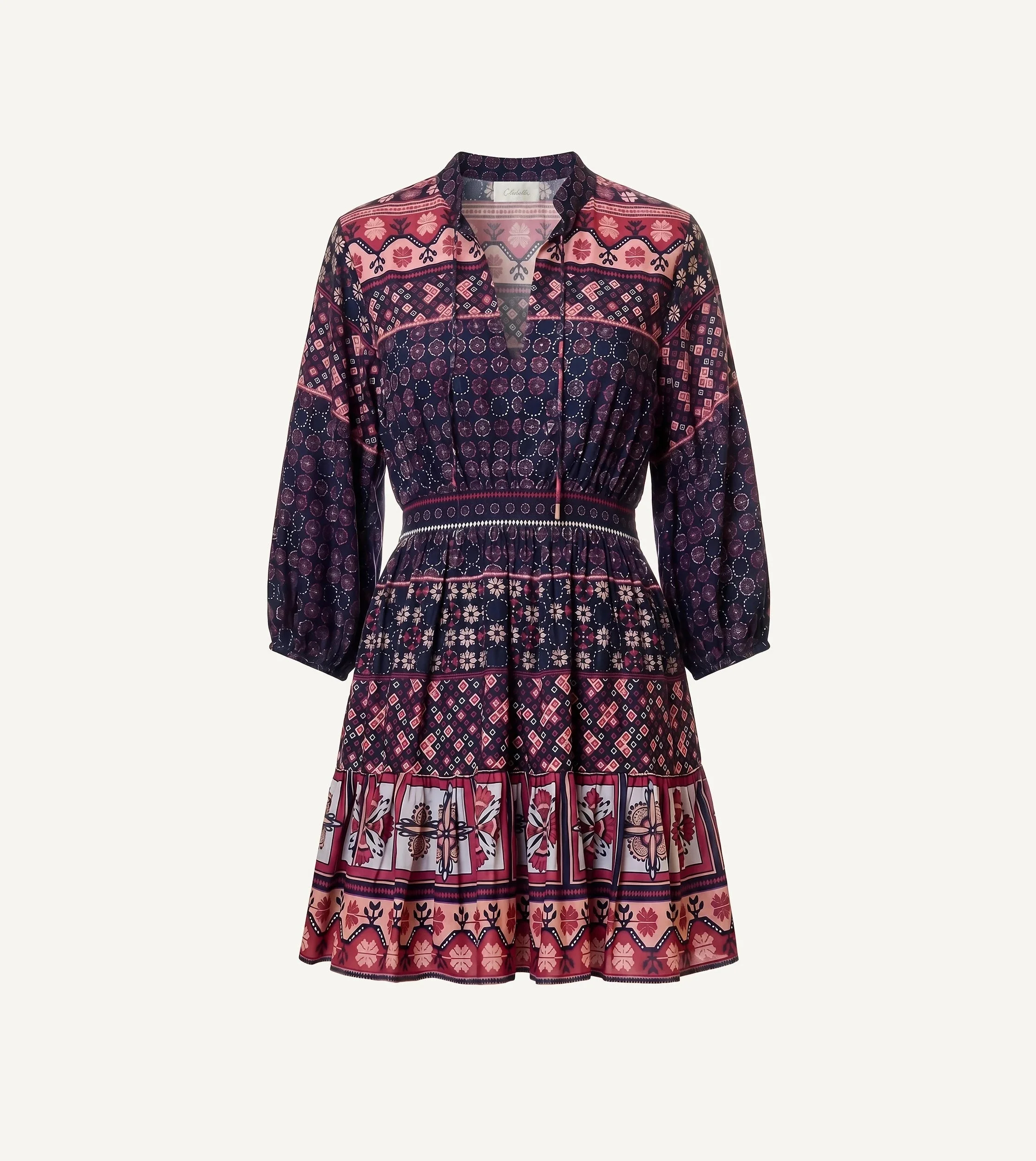PRIYANKA MINI DRESS | ZOCALO ROSE TAN - 1