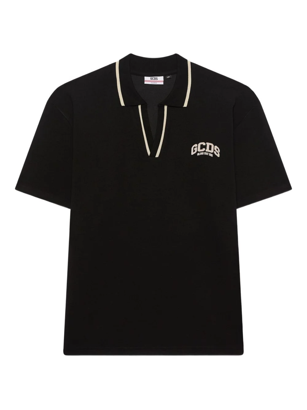v-neck polo shirt - 1