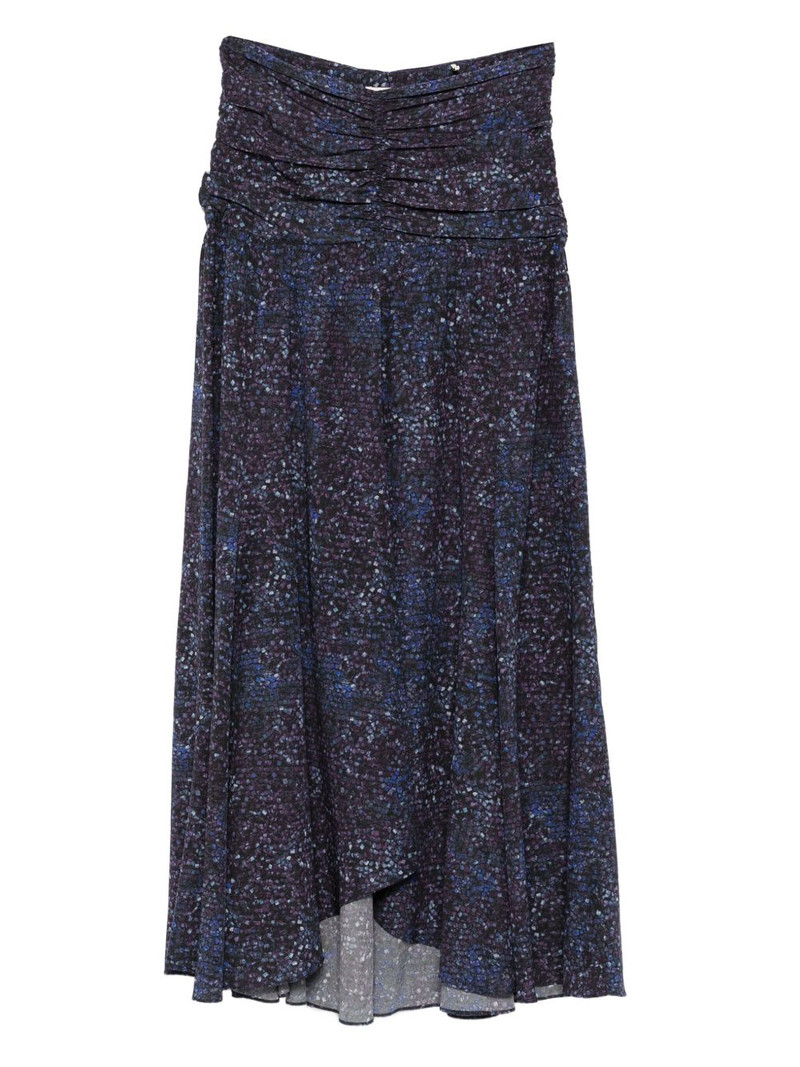 Syana gathered-print skirt 1