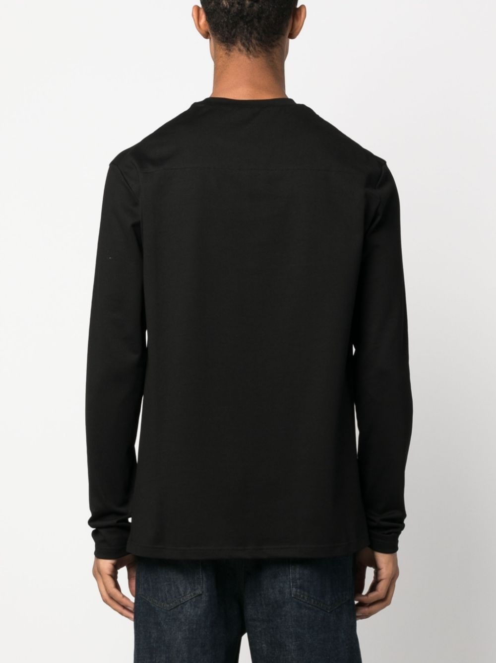 long-sleeved cotton T-shirt - 4