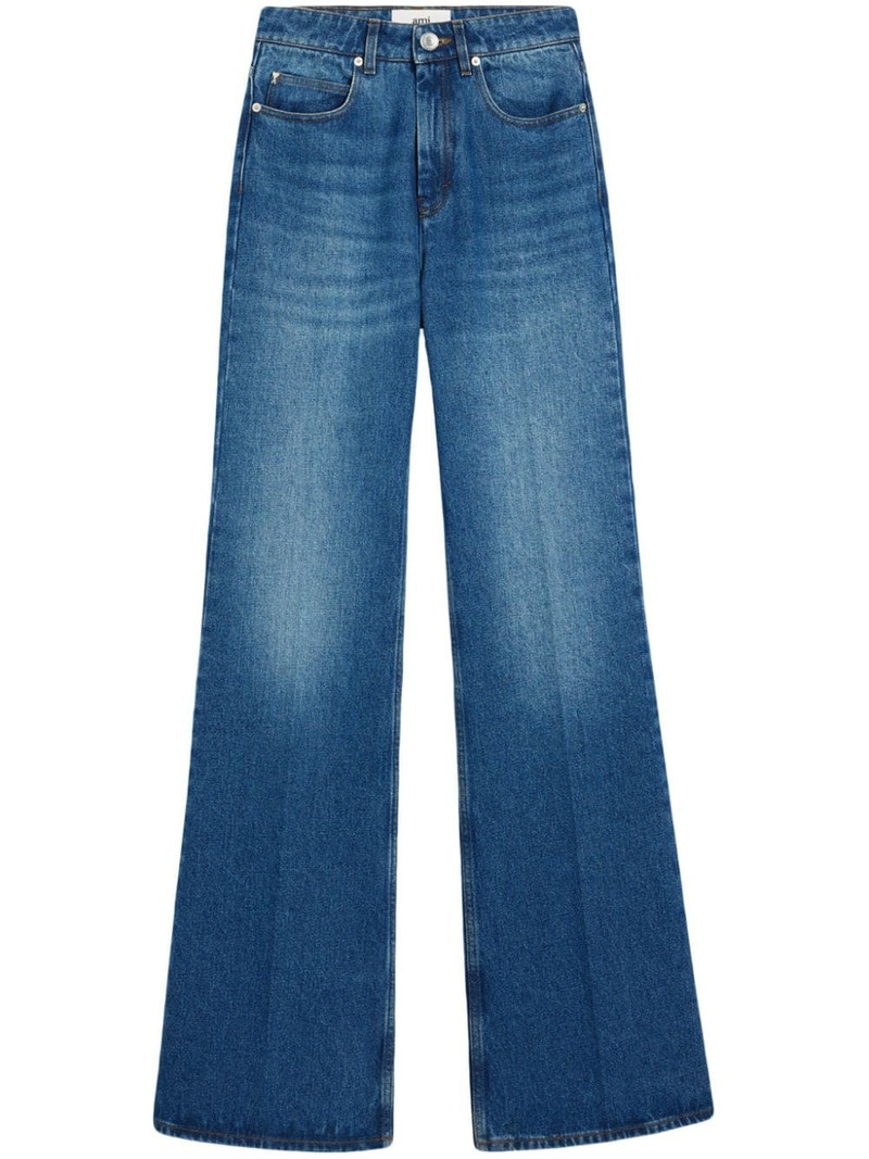 high-rise flared-leg jeans 1