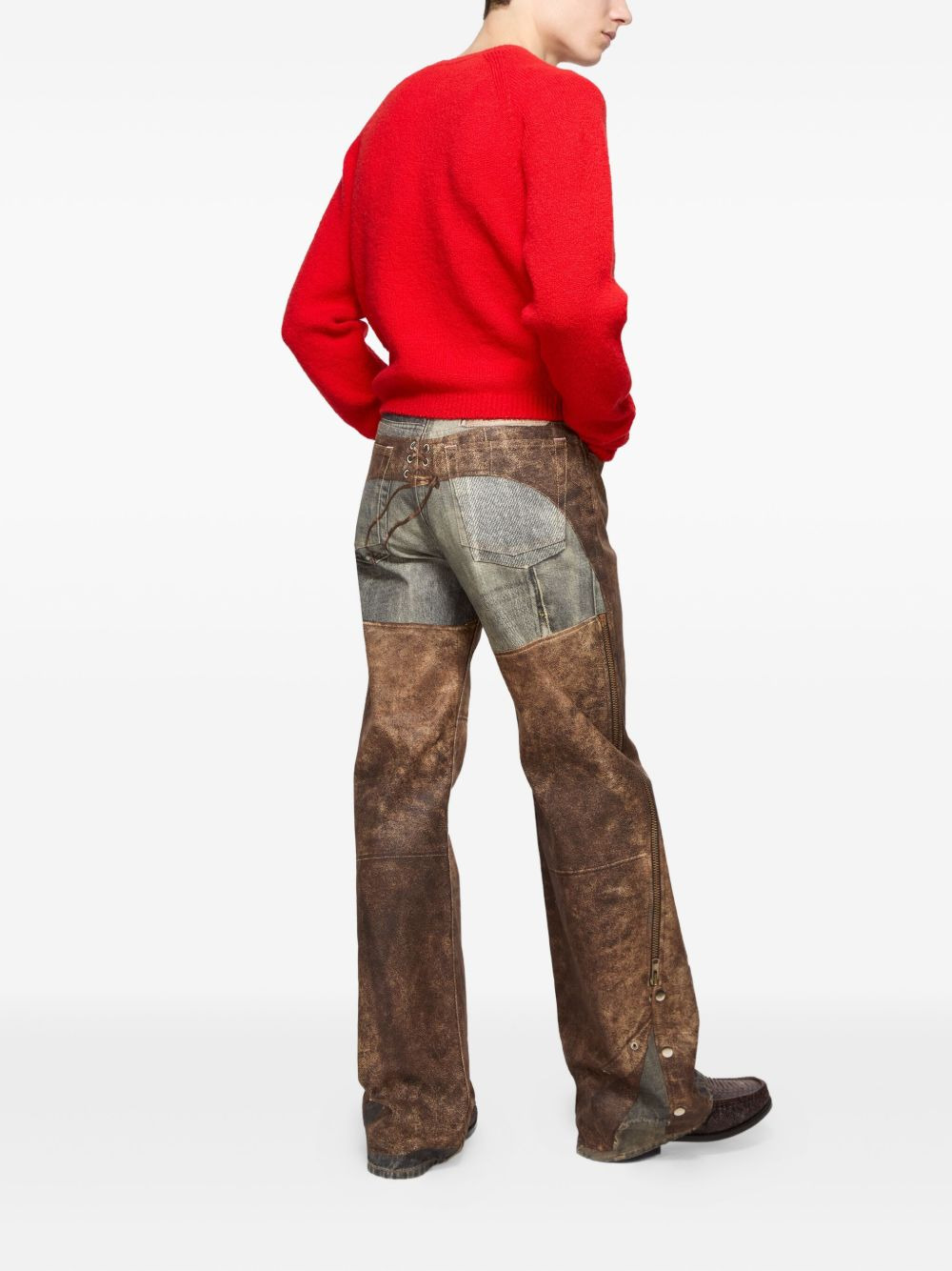 pocket-detail crew-neck sweater - 3