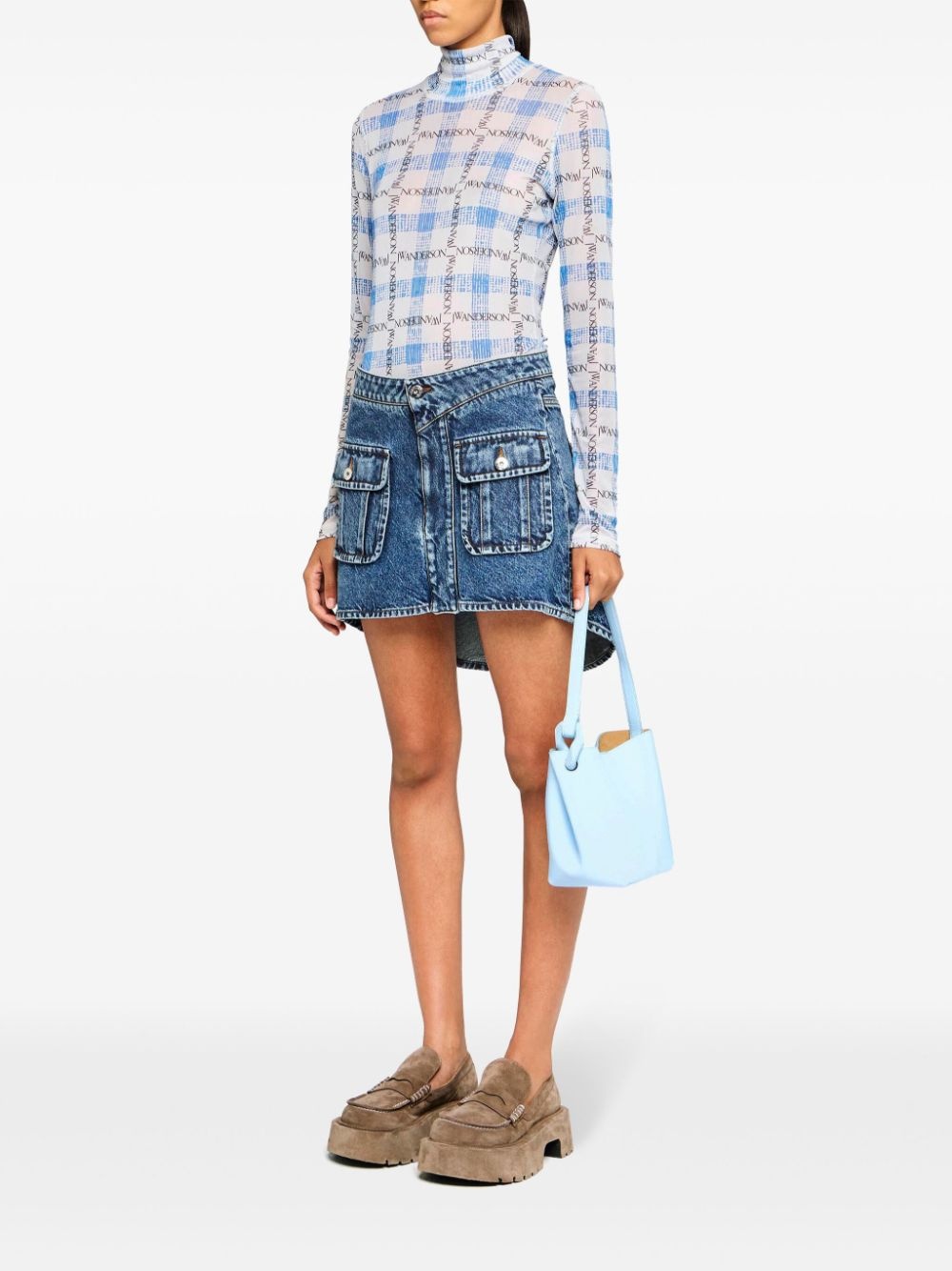 curved mini skirt - 2