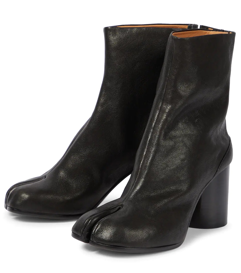 Tabi leather ankle boots - 5