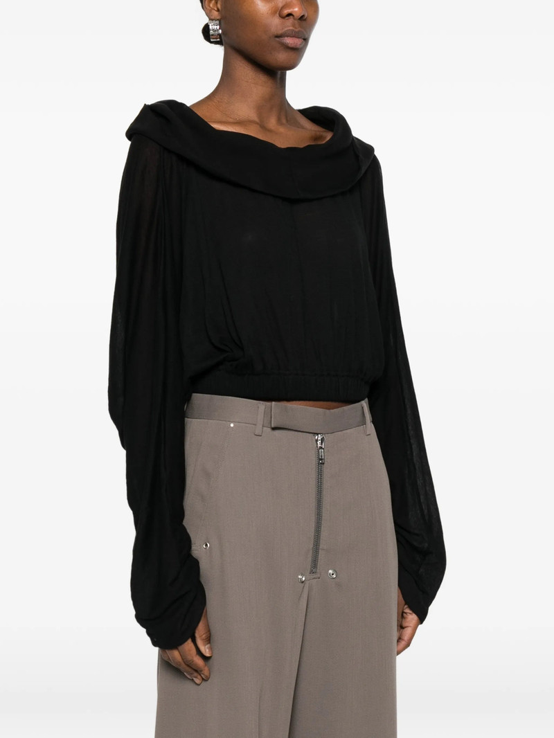 Rick Owens Hooded-neck T-shirt 4