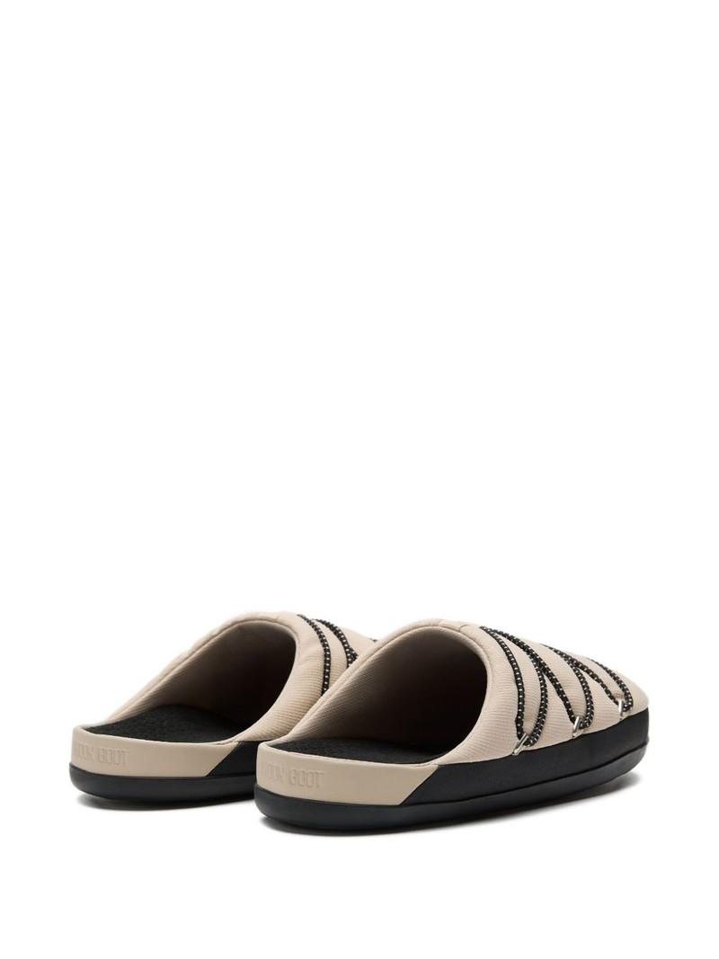 MOON BOOT quilted flat slippers outlook