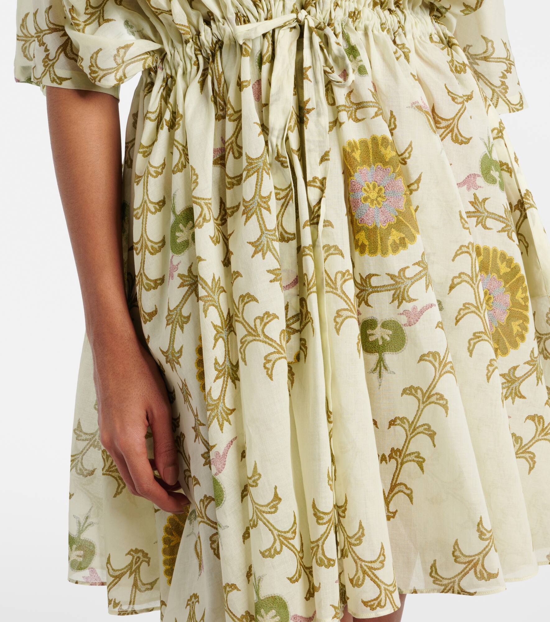 Printed cotton minidress - 5