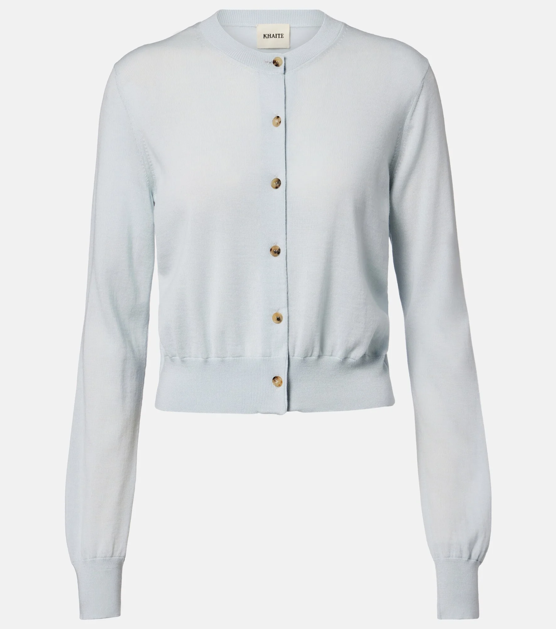 Tansy cropped wool and cashmere cardigan - 1