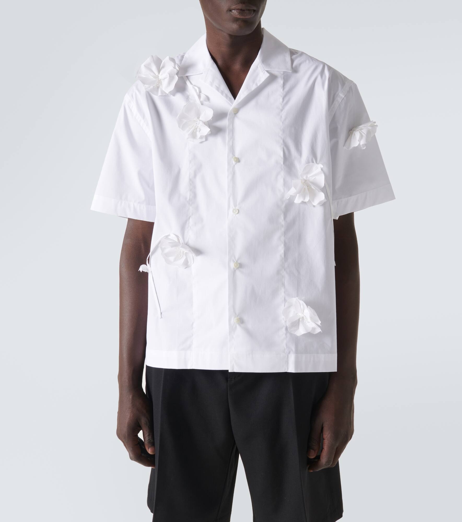 La Chemise Jean cotton-blend bowling shirt - 3