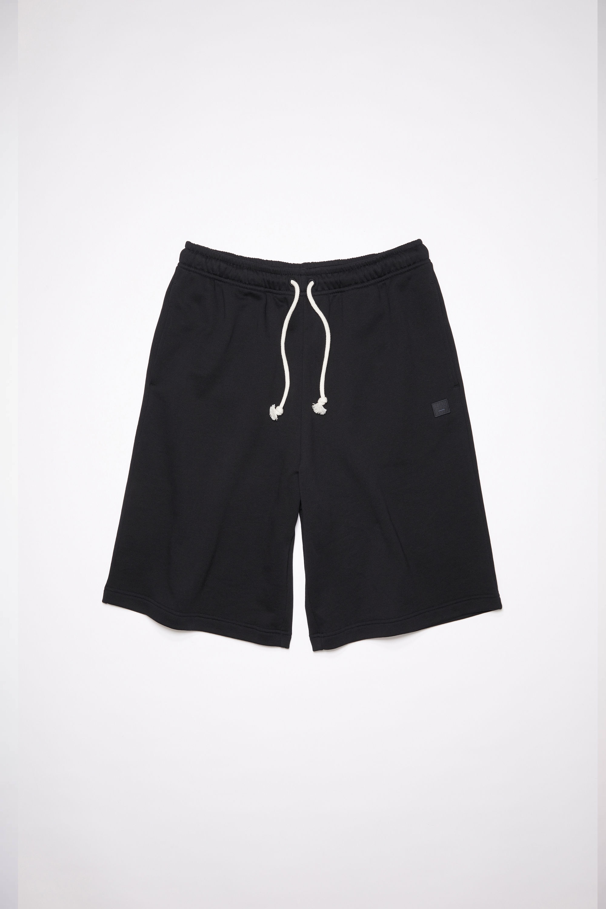 Fleece sweat shorts - Black - 4
