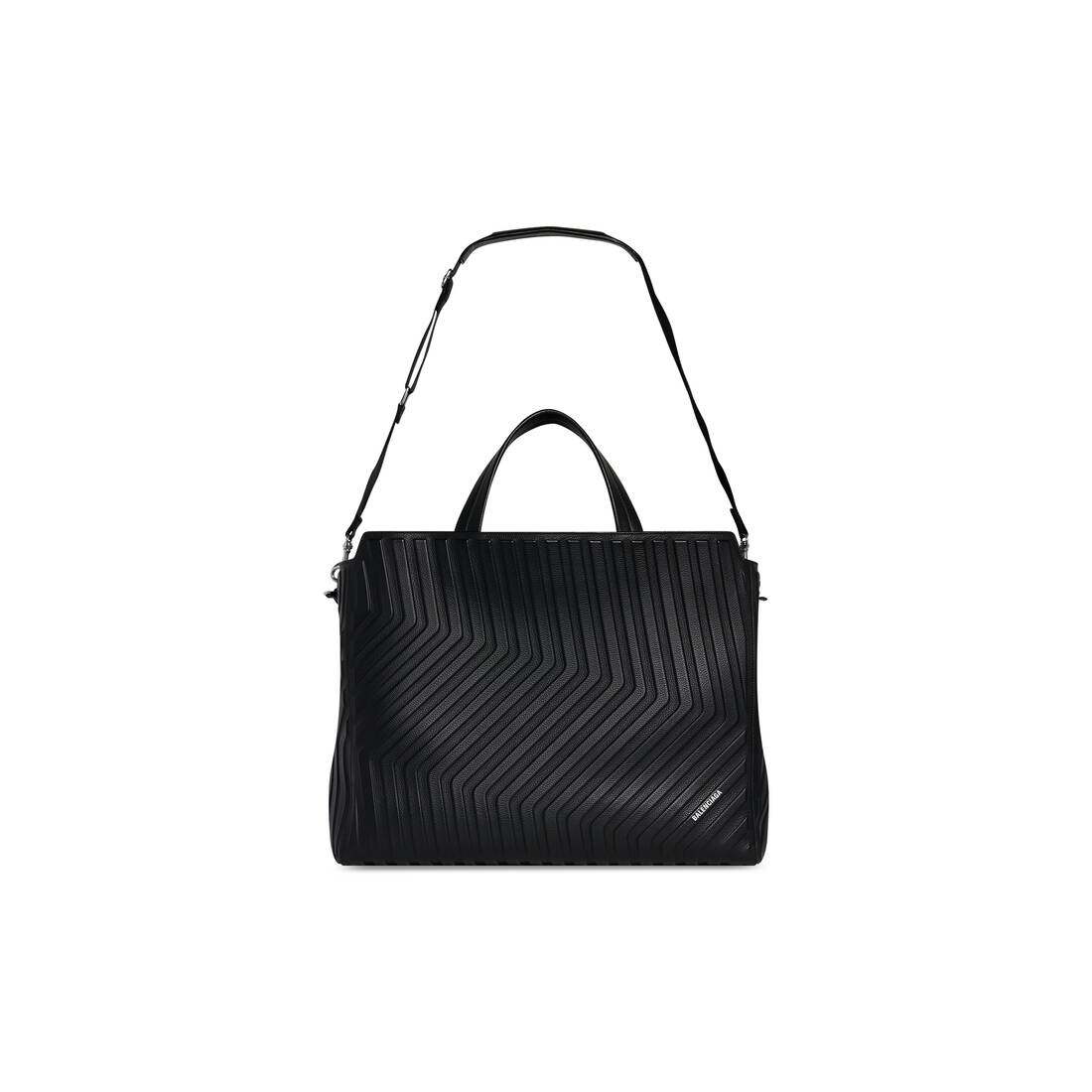 Men's Car Large East-west Tote Bag in Black - 7
