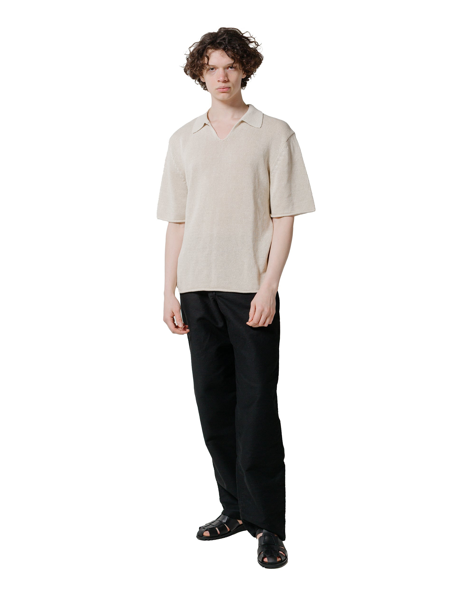 5PKT Jean Black Cotton Moleskin - 4