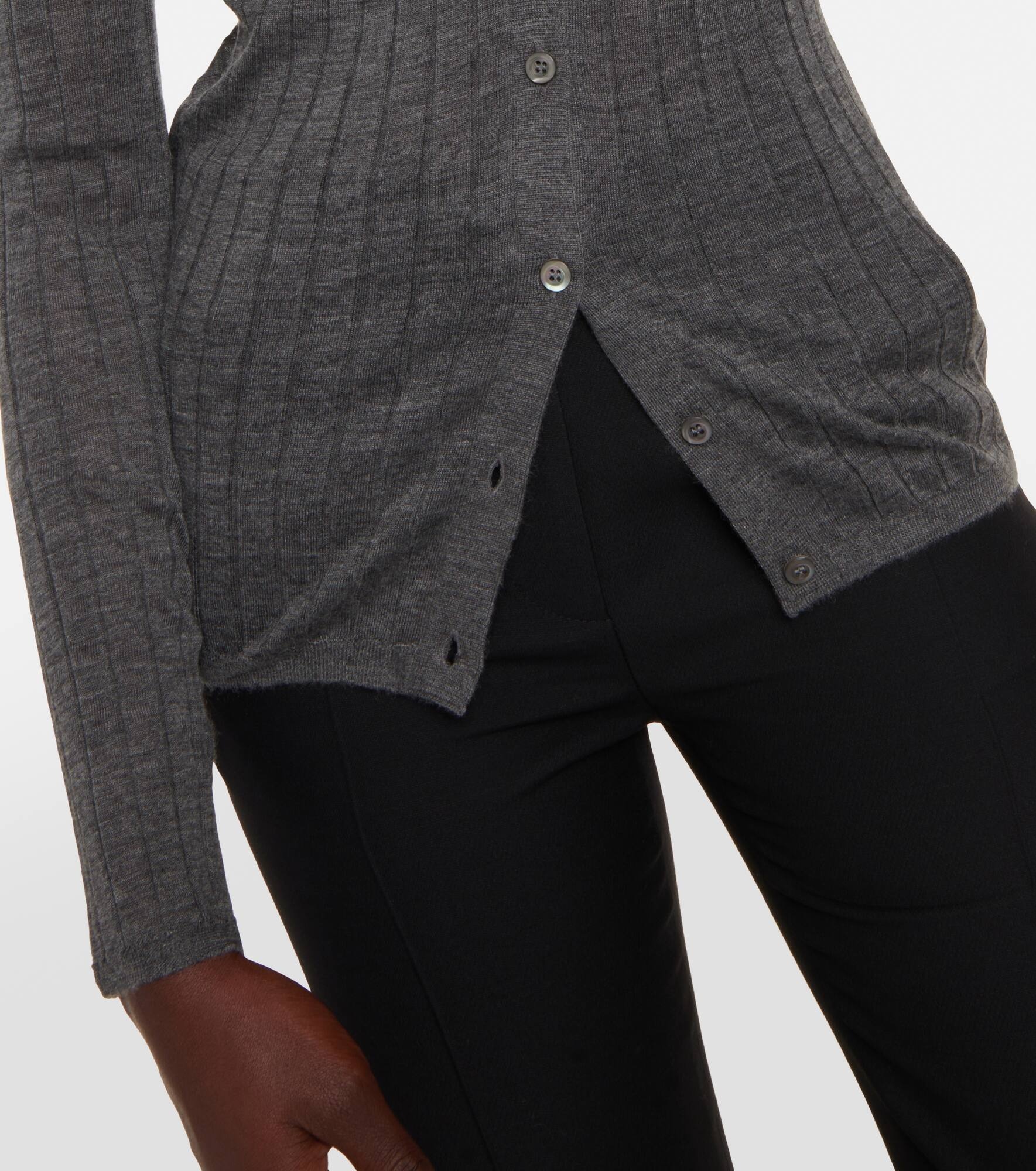Cashmere, wool, and silk cardigan - 5